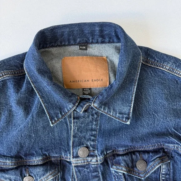 American Eagle • Flex • Denim Jacket • Blue • Small - Picture 4 of 7